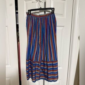 Early 70’s royal silk rainbow reflective poodle skirt